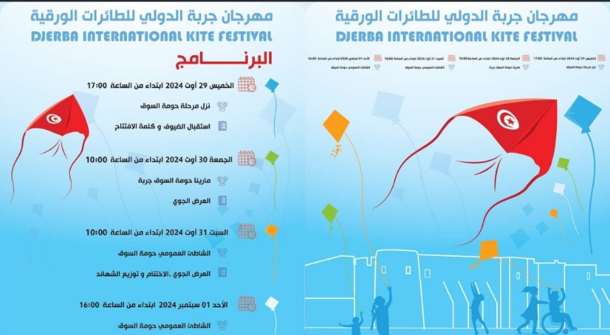 بداية من اليوم.. جربة على ايقاع المهرجان الدولي للطائرات الورقية 1 بداية من اليوم.. جربة على ايقاع المهرجان الدولي للطائرات الورقية